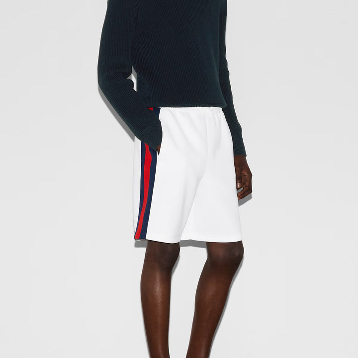 GUCCI NEOPRENE SHORTS WITH WEB