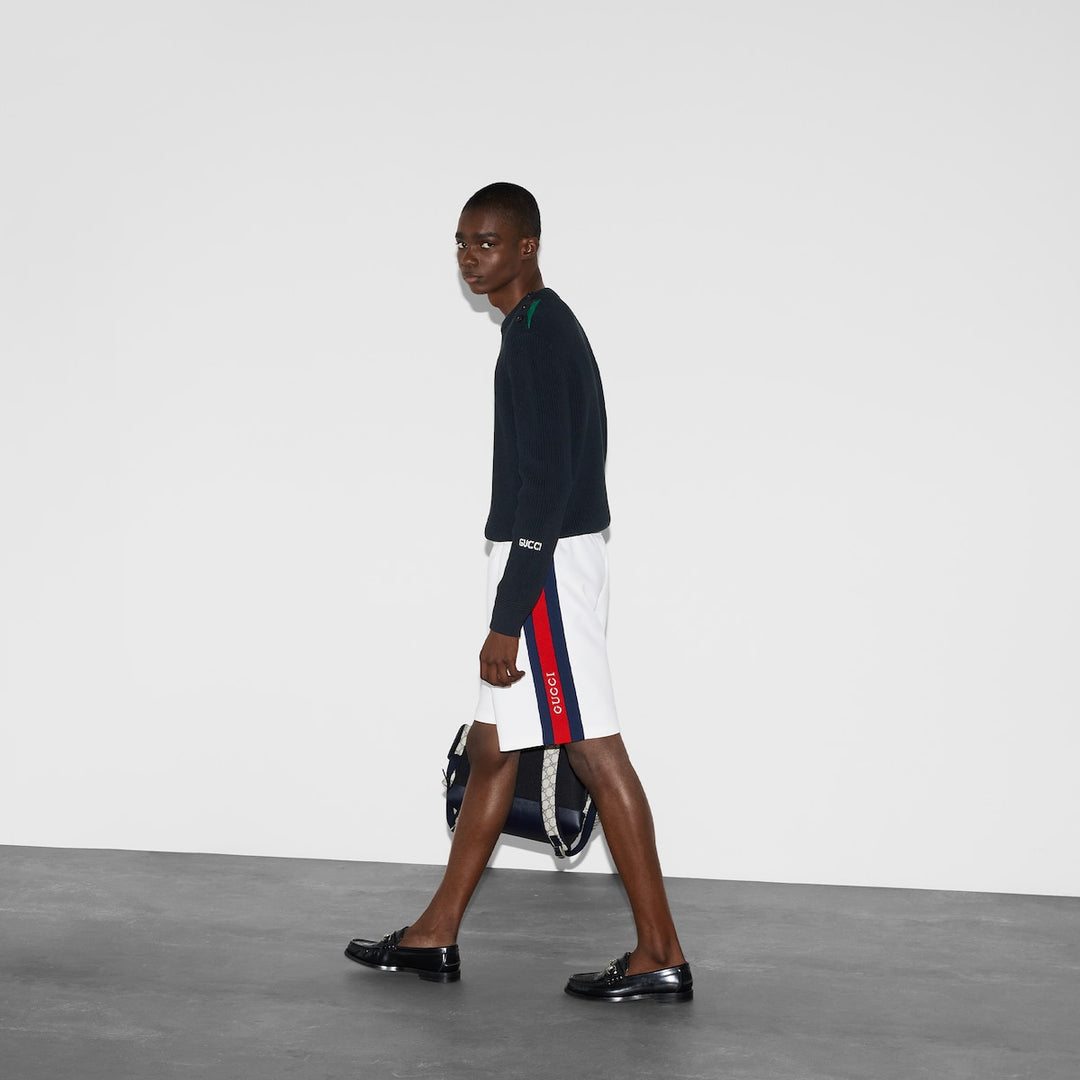 GUCCI NEOPRENE SHORTS WITH WEB