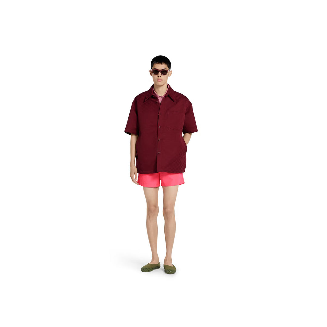 GUCCI PRINTED TECHNICAL POPLIN SWIM SHORT