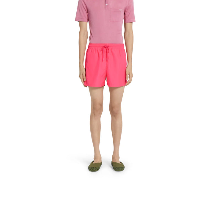 GUCCI PRINTED TECHNICAL POPLIN SWIM SHORT