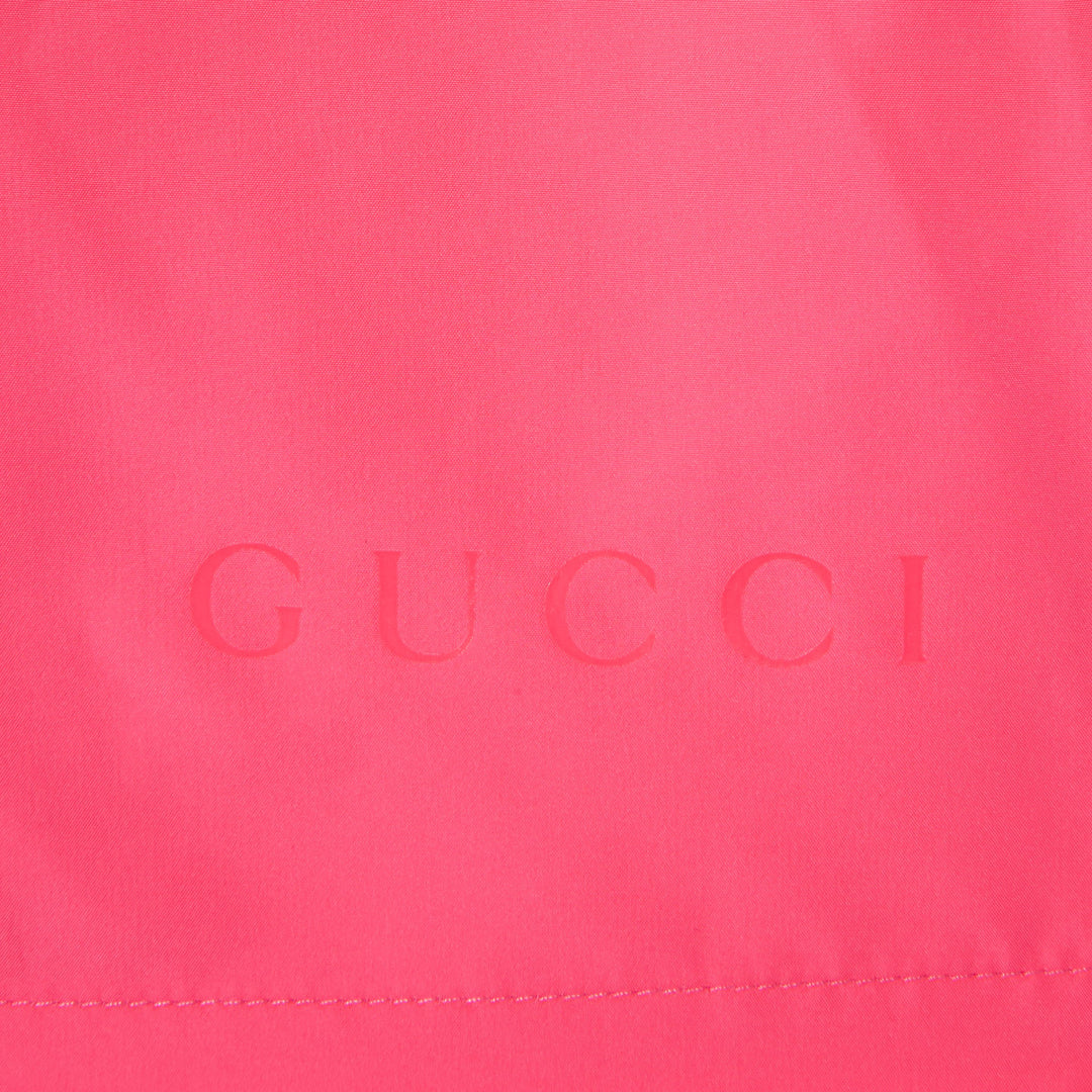 GUCCI PRINTED TECHNICAL POPLIN SWIM SHORT