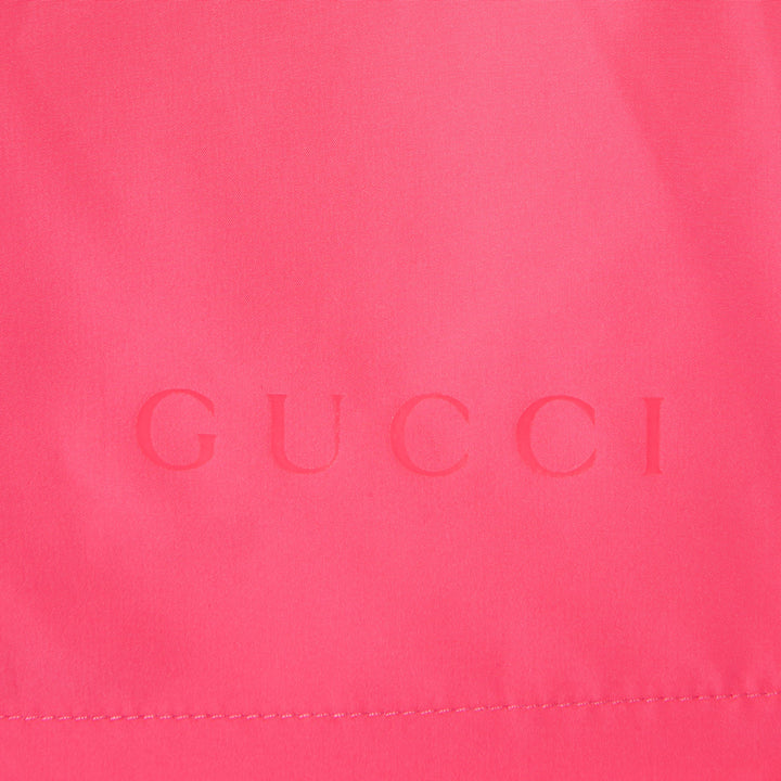 GUCCI PRINTED TECHNICAL POPLIN SWIM SHORT