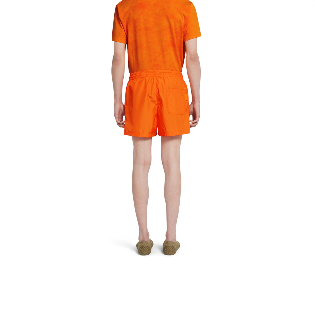 GUCCI PRINTED TECHNICAL POPLIN SWIM SHORT