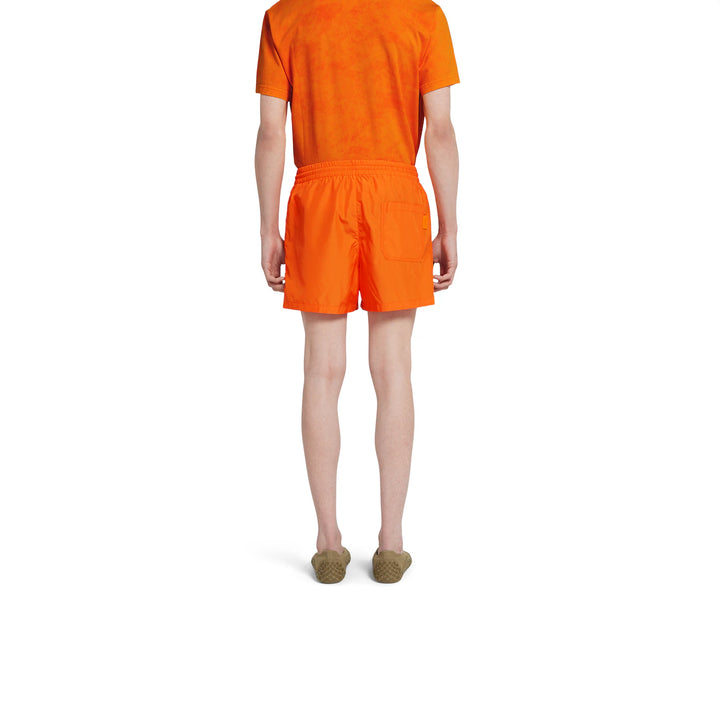 GUCCI PRINTED TECHNICAL POPLIN SWIM SHORT