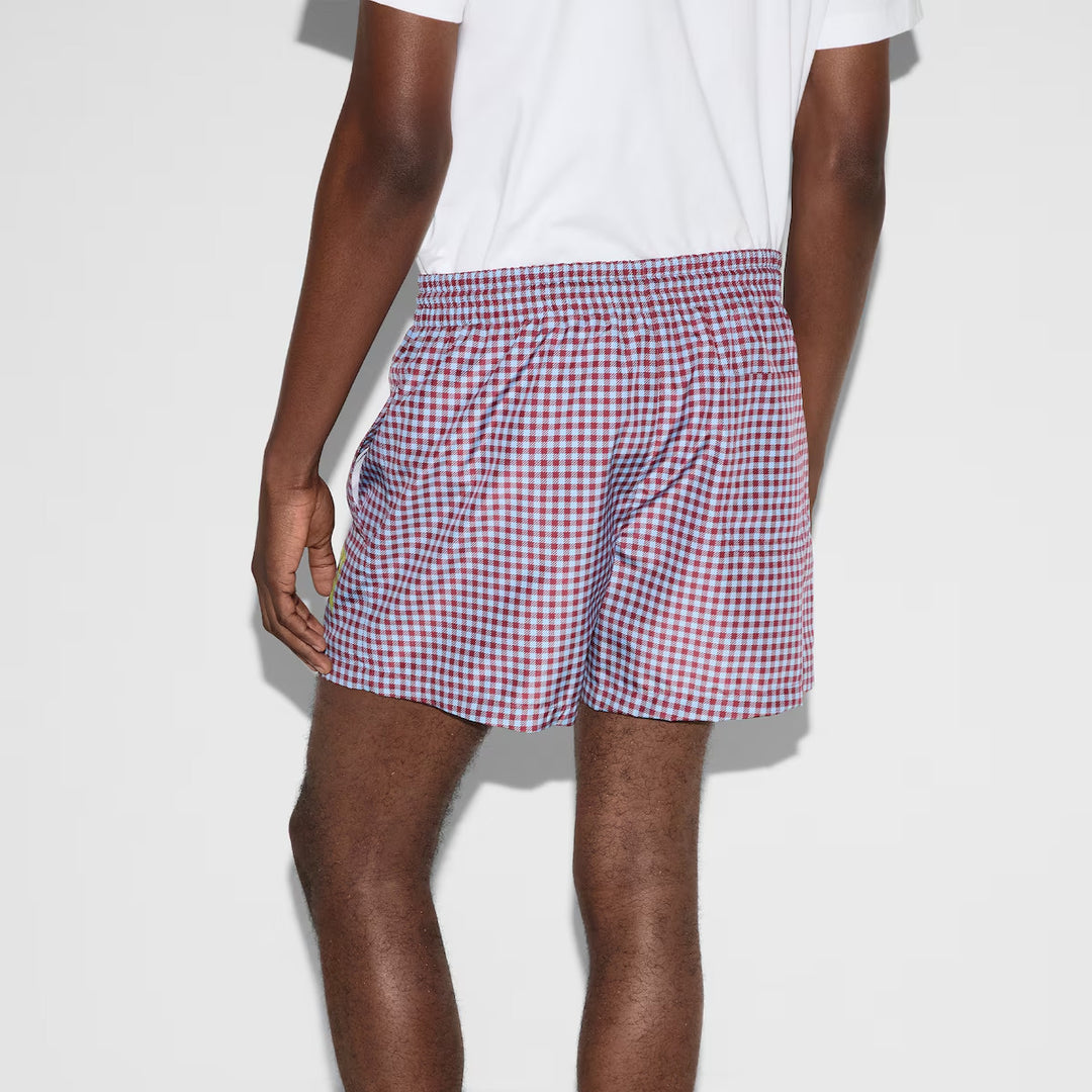 GUCCI PRINTED TECHNICAL POPLIN SWIM SHORT