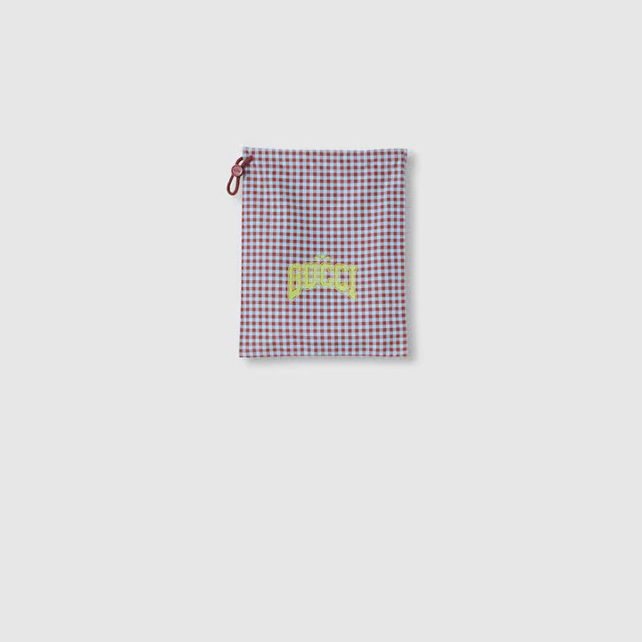 GUCCI PRINTED TECHNICAL POPLIN SWIM SHORT