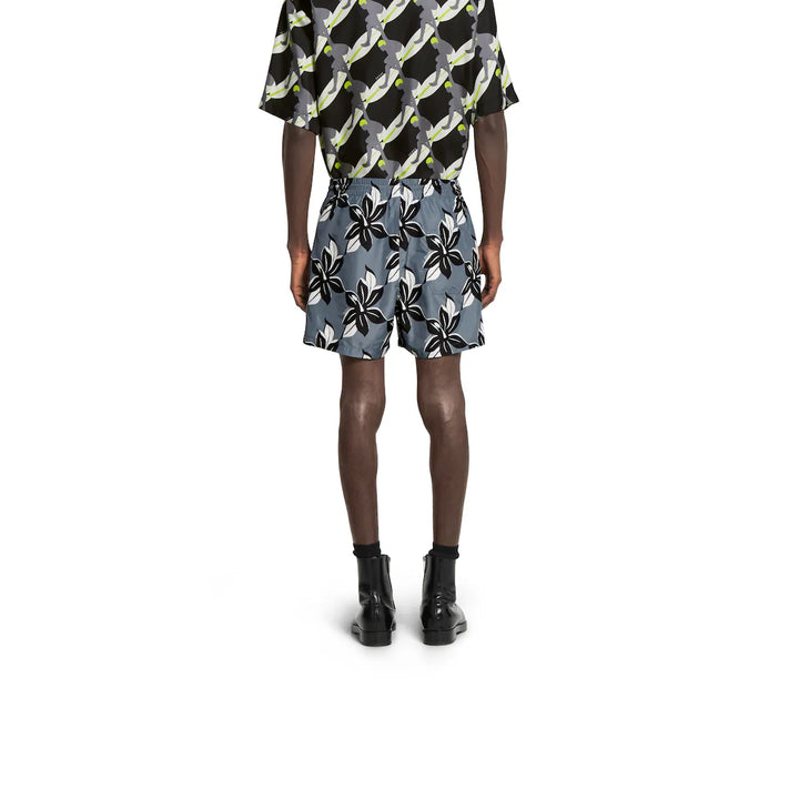 GUCCI PRINTED TECHNICAL POPLIN SWIM SHORT