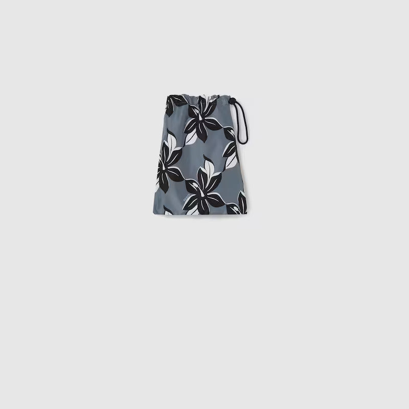 GUCCI PRINTED TECHNICAL POPLIN SWIM SHORT