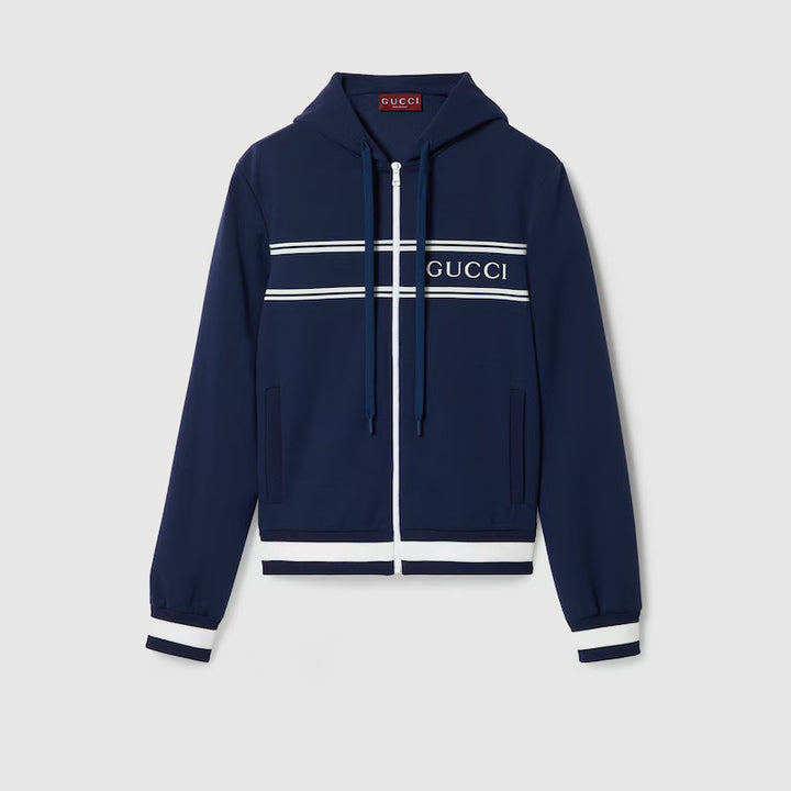 Gucci TECHNICAL JERSEY HOODED SWEATSHIRT
