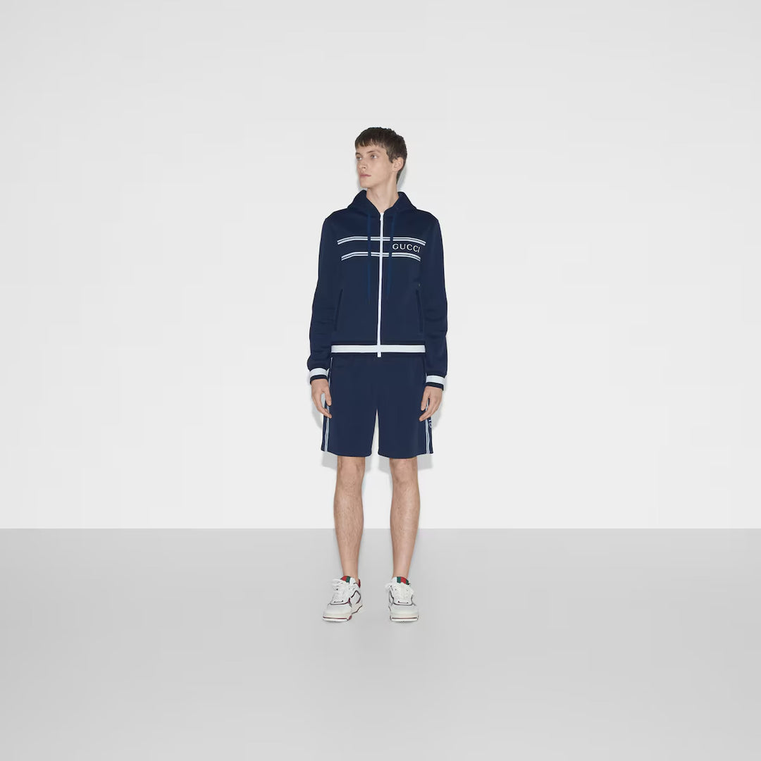 Gucci TECHNICAL JERSEY HOODED SWEATSHIRT