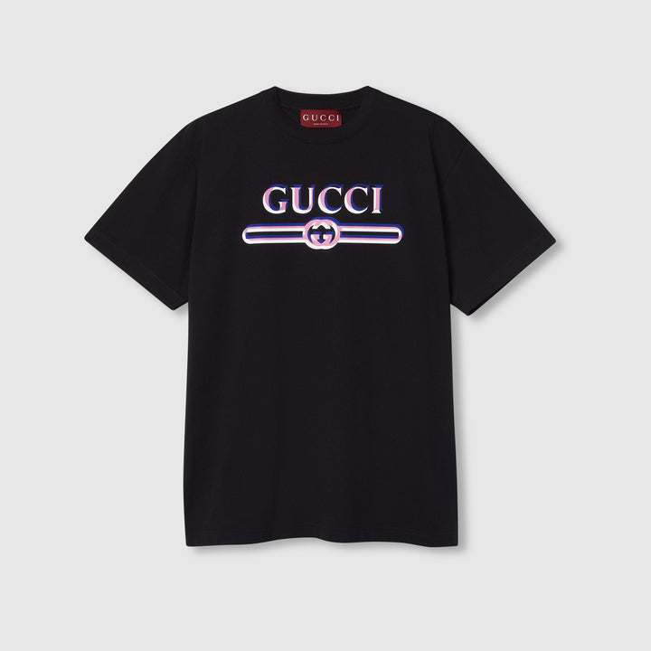 Gucci Printed cotton jersey T-shirt