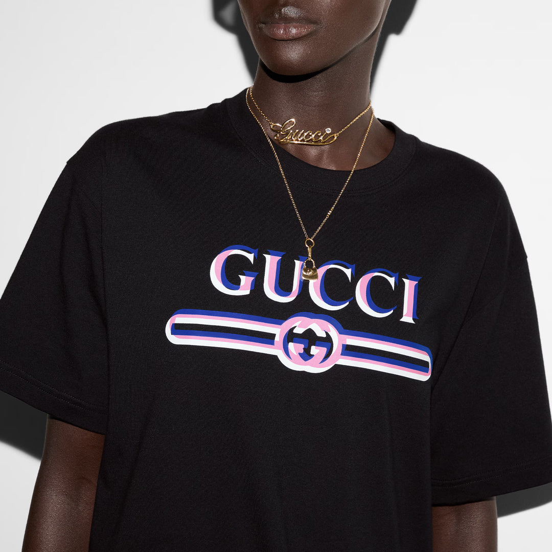 Gucci Printed cotton jersey T-shirt