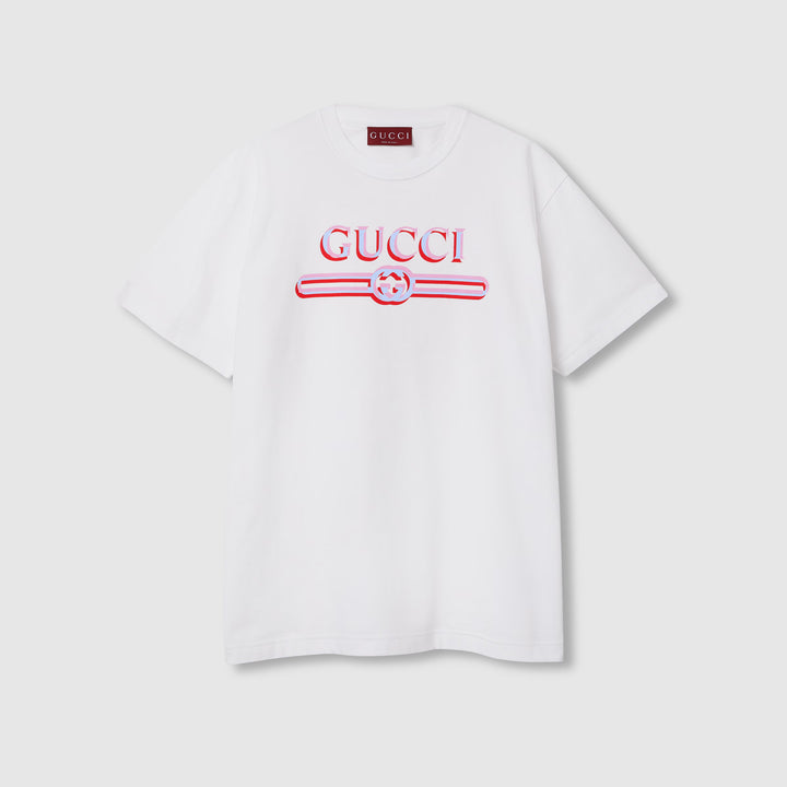 Gucci Printed cotton jersey T-shirt