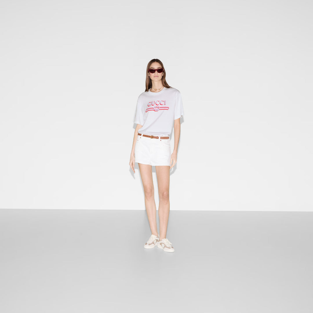 Gucci Printed cotton jersey T-shirt