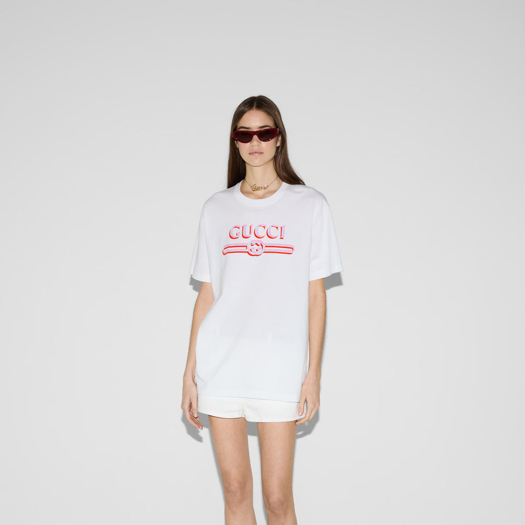 Gucci Printed cotton jersey T-shirt