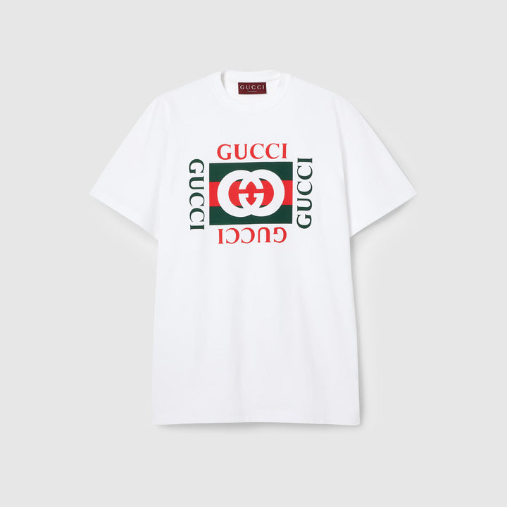 Gucci Printed cotton jersey T-shirt