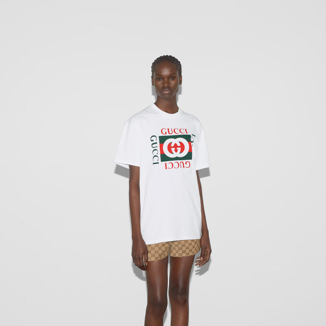 Gucci Printed cotton jersey T-shirt