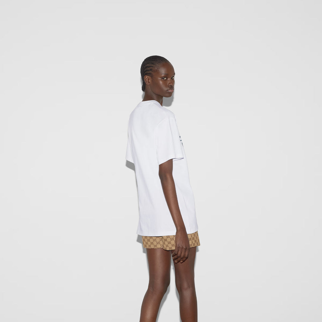 Gucci Printed cotton jersey T-shirt