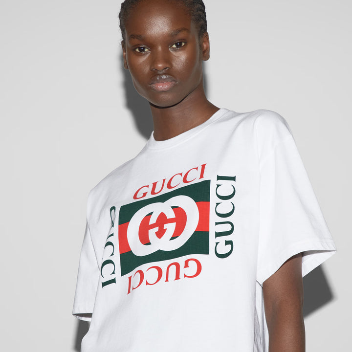 Gucci Printed cotton jersey T-shirt