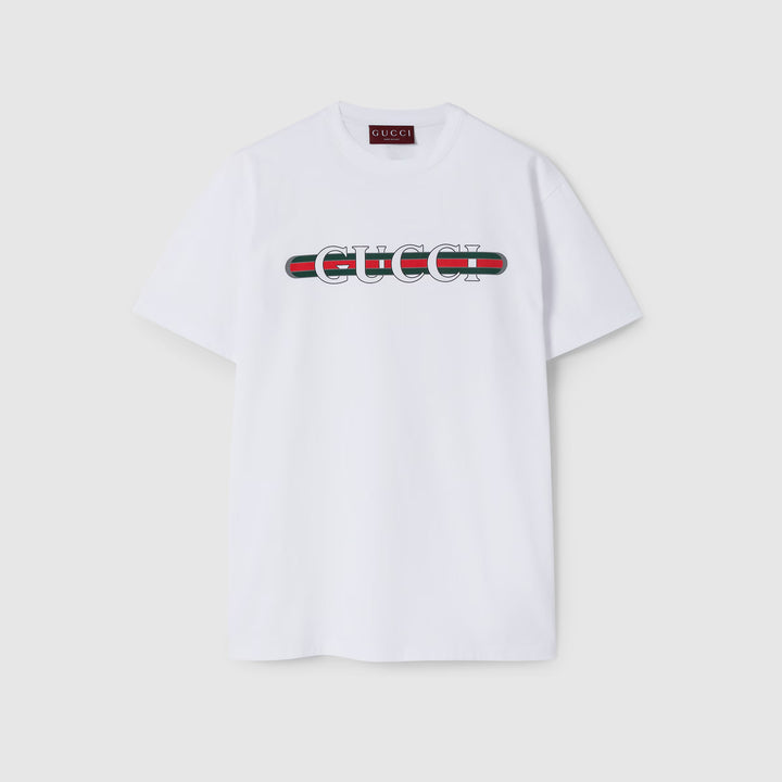 Gucci Printed cotton jersey T-shirt