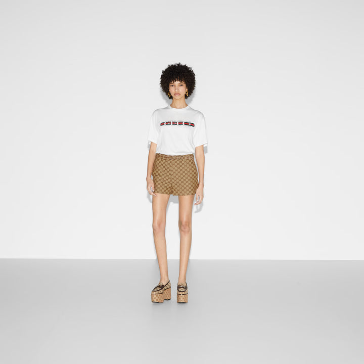 Gucci Printed cotton jersey T-shirt