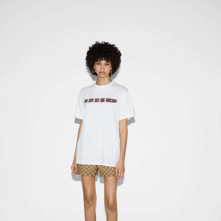 Gucci Printed cotton jersey T-shirt
