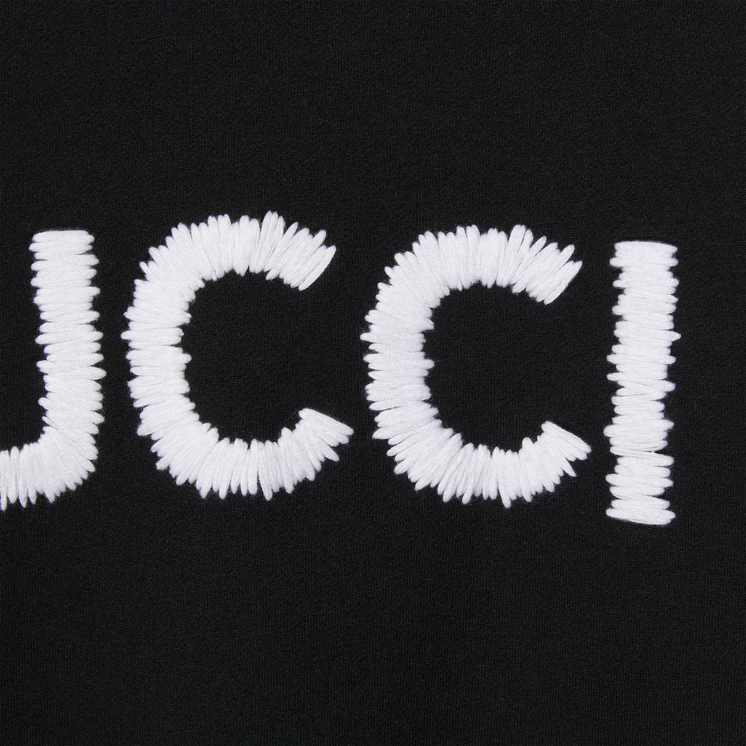 GUCCI COTTON JERSEY HOODED SWEATSHIRT WITH EMBROIDERY