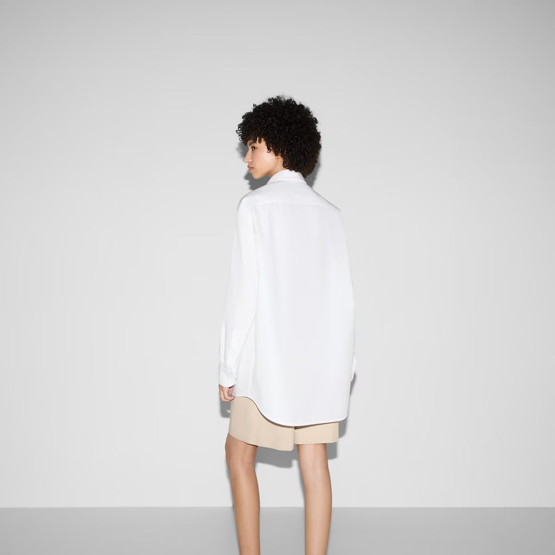 Gucci COTTON POPLIN SHIRT WITH EMBROIDERY
