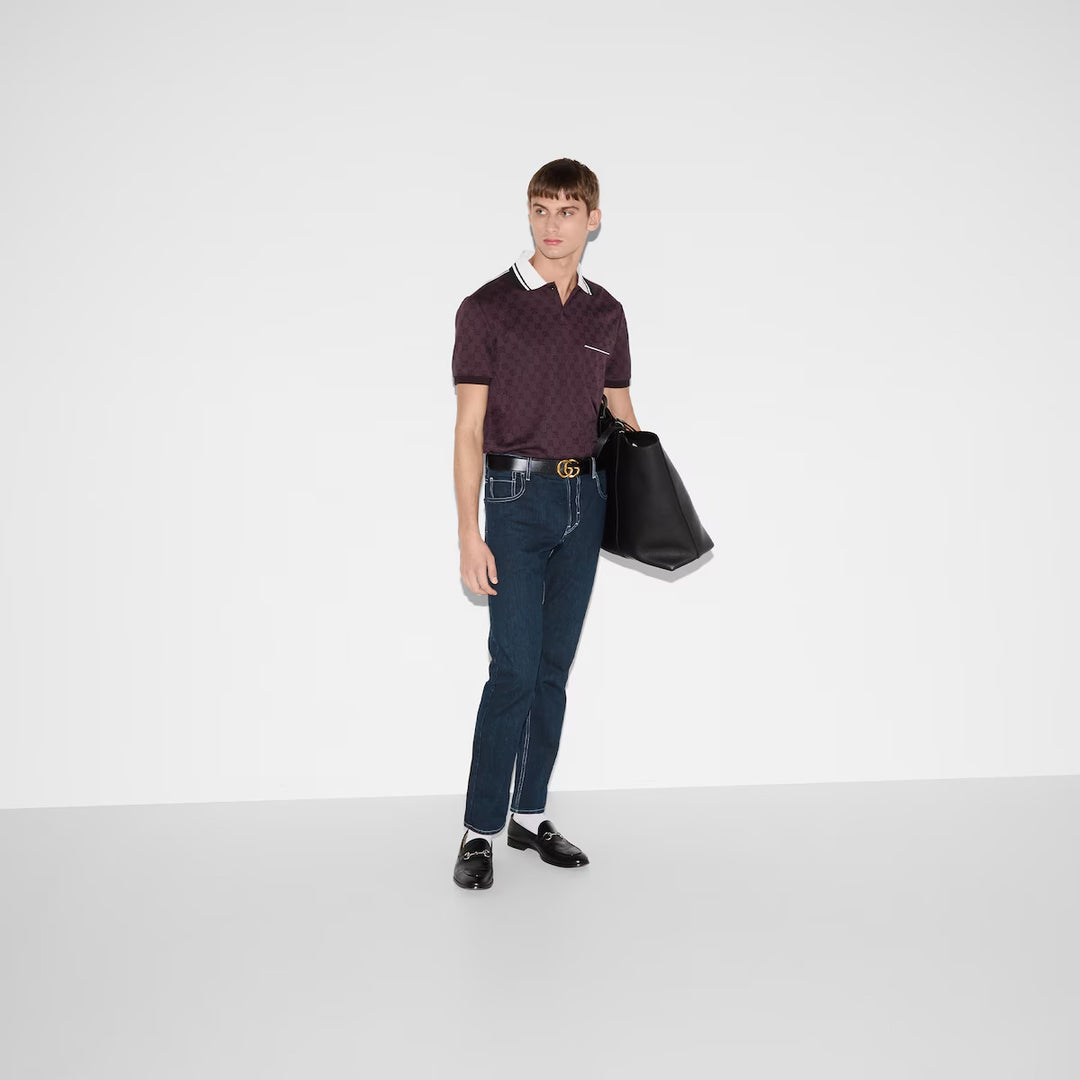 GUCCi LASERED TAPERED DENIM PANT