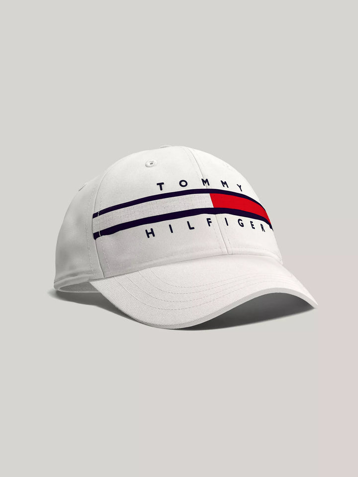 Tommy Hilfiger Flag Stripe Logo Baseball Cap