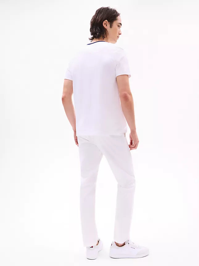 Tommy Hilfiger Embroidered Flag Logo T-Shirt