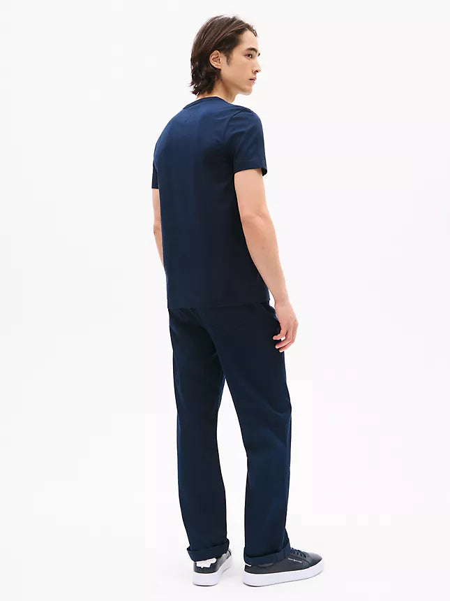 Tommy Hilfiger Embroidered Flag Logo T-Shirt