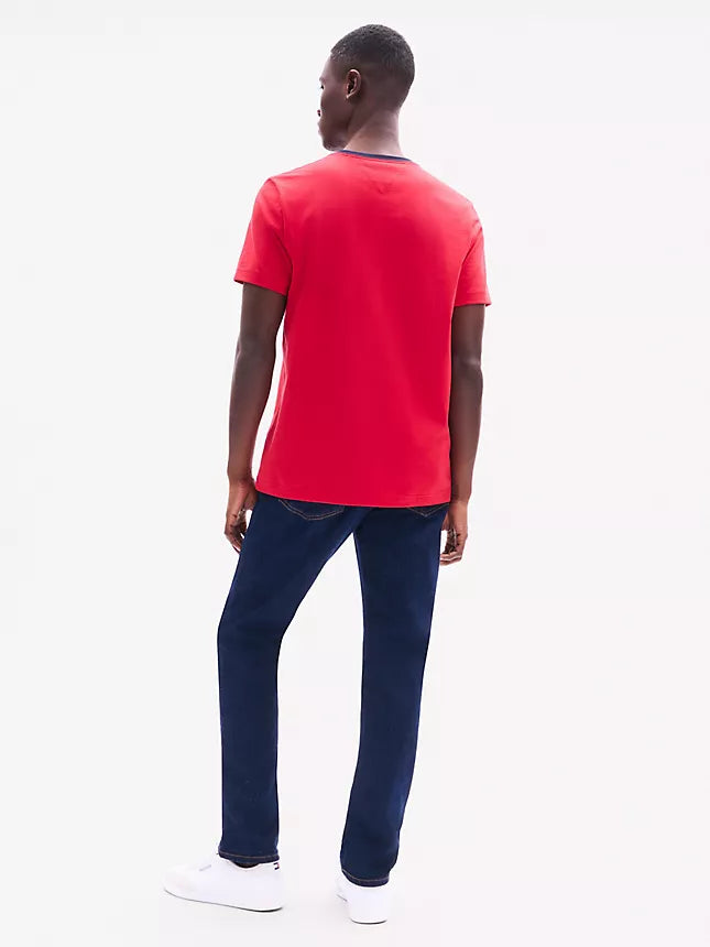 Tommy Hilfiger Embroidered Flag Logo T-Shirt