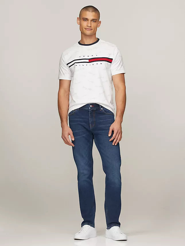 Tommy Hilfiger Signature Flag Stripe Logo T-Shirt