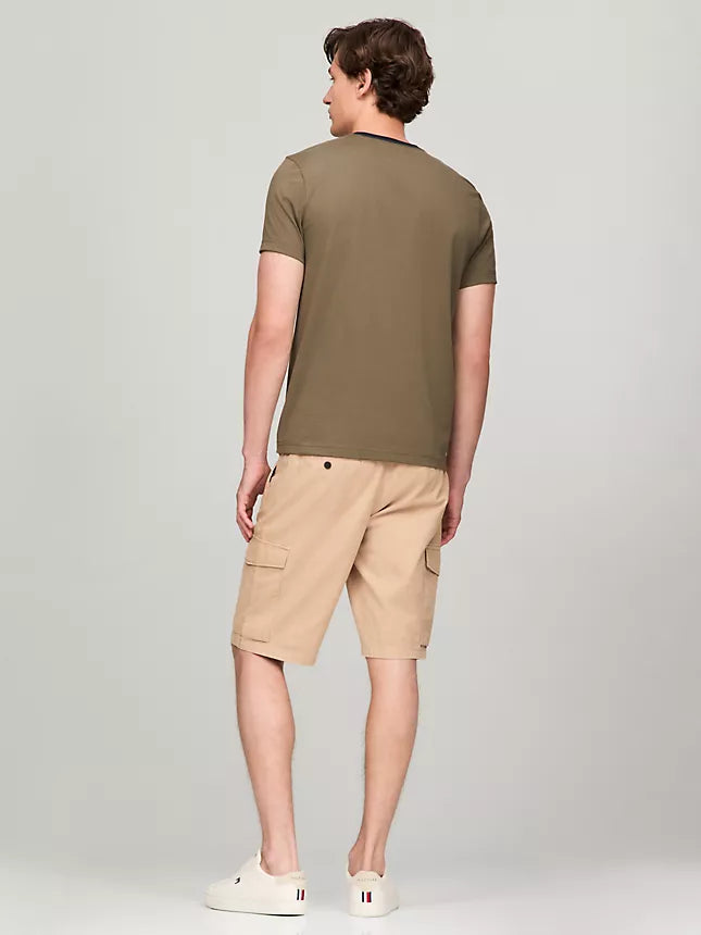 Tommy Hilfiger Embroidered Flag Logo T-Shirt