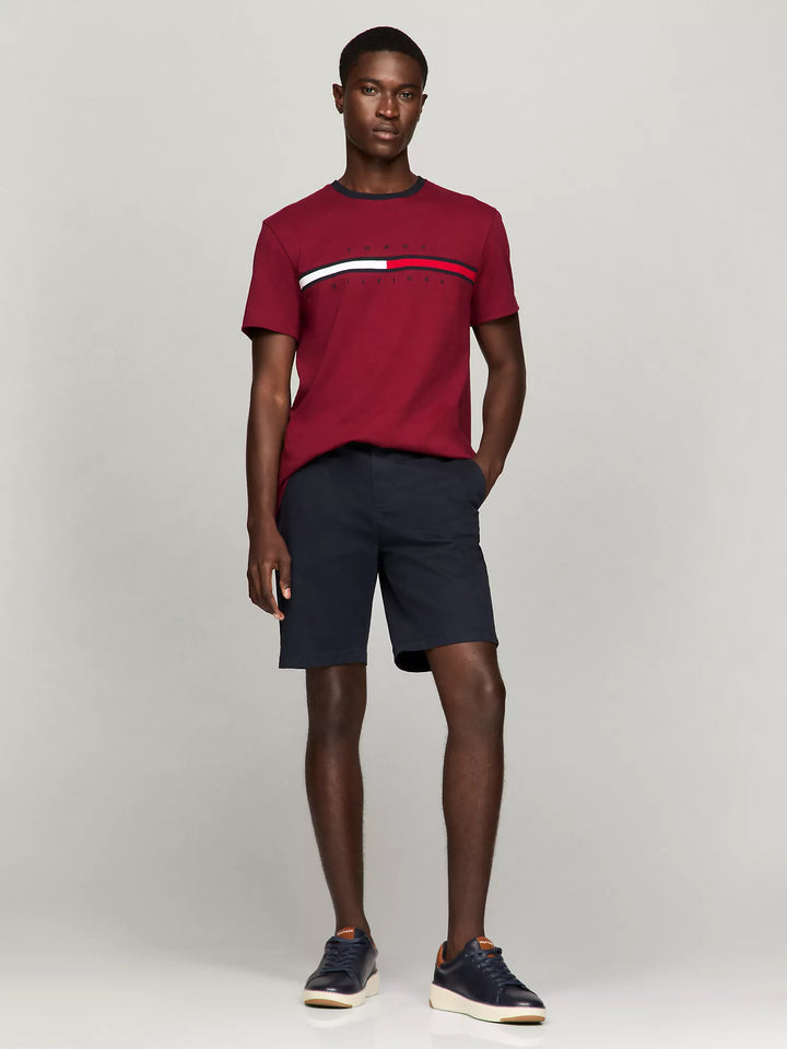 Tommy Hilfiger Embroidered Flag Logo T-Shirt