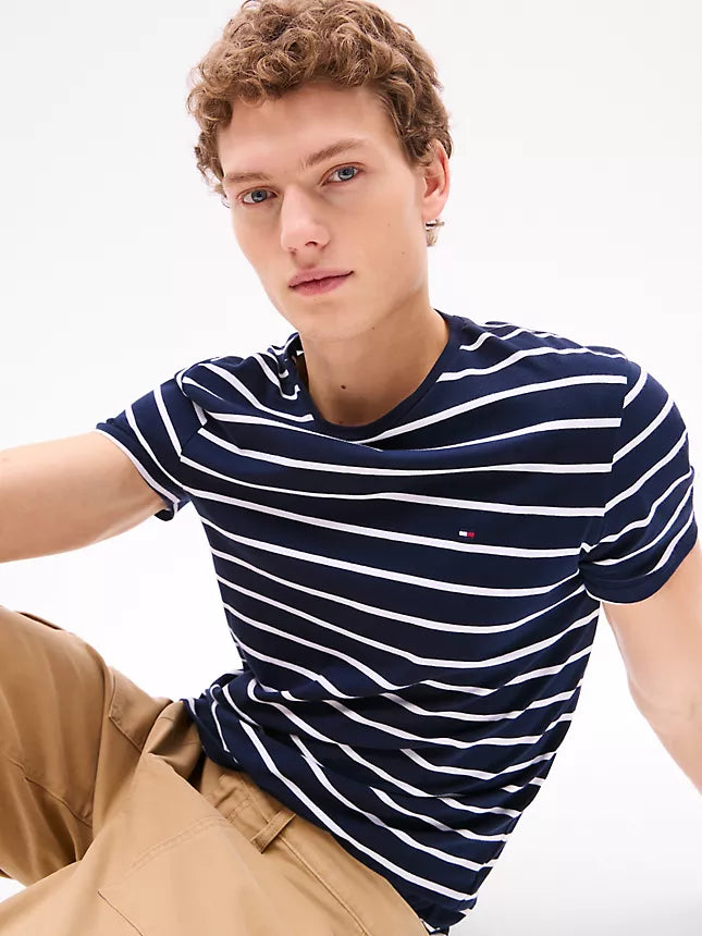 Tommy Hilfiger Stripe Premium Stretch Extra Slim T-Shirt