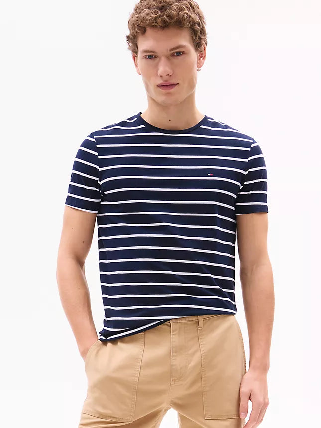 Tommy Hilfiger Stripe Premium Stretch Extra Slim T-Shirt