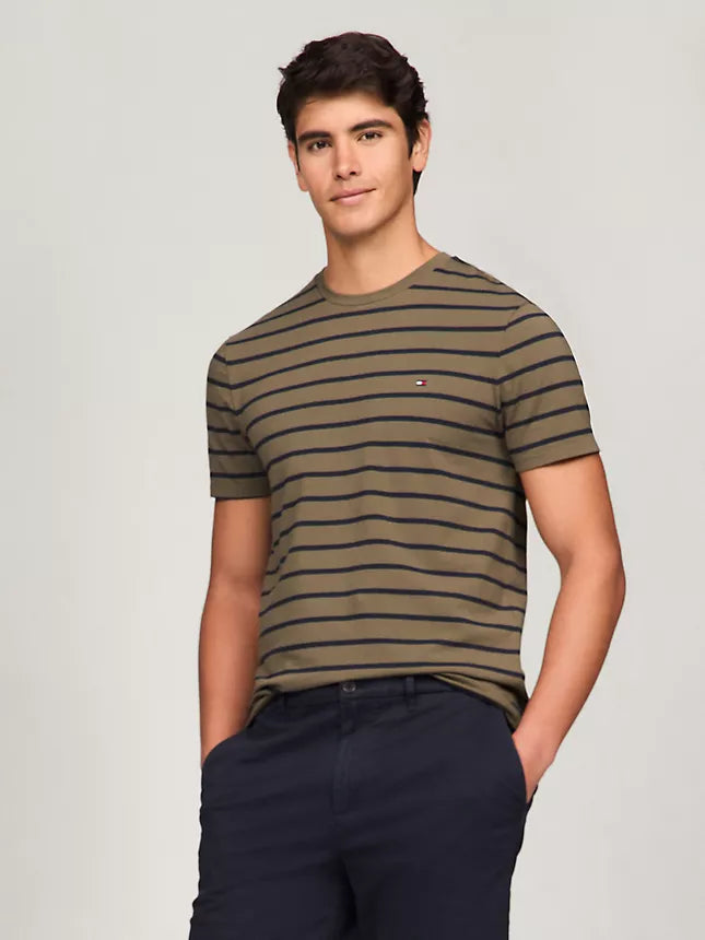 Tommy Hilfiger Stripe Premium Stretch Extra Slim T-Shirt