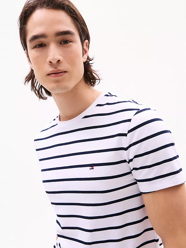 Tommy Hilfiger Stripe Premium Stretch Extra Slim T-Shirt