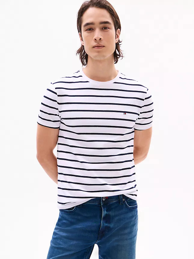 Tommy Hilfiger Stripe Premium Stretch Extra Slim T-Shirt