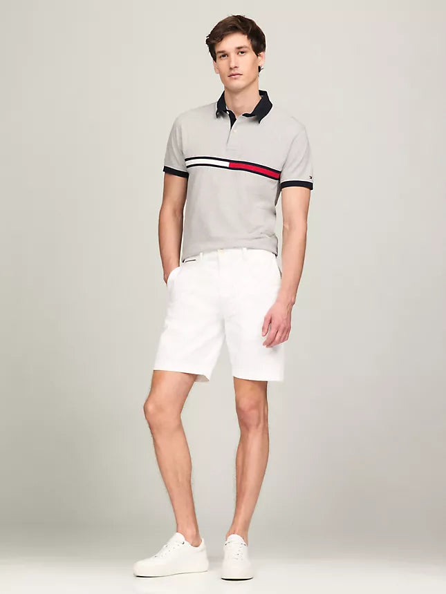 Tommy Hilfiger Embroidered Stripe Regular Fit Polo