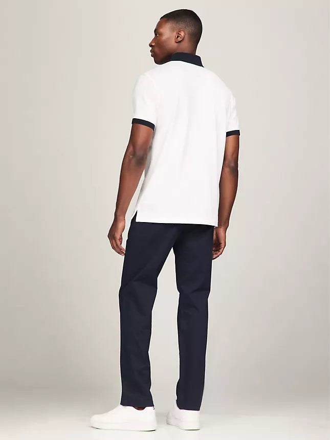 Tommy Hilfiger Embroidered Stripe Regular Fit Polo