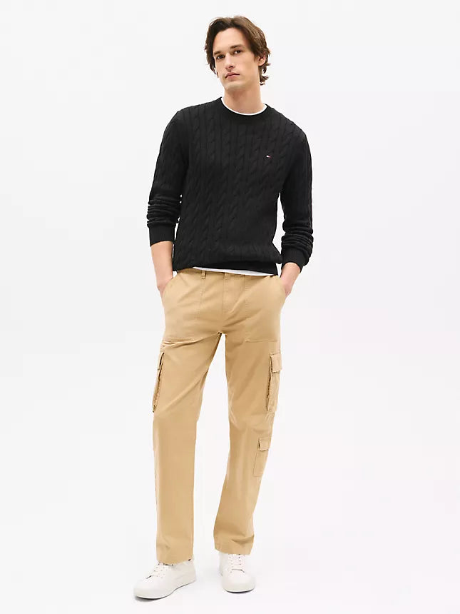 Tommy Hilfiger Cable Knit Crewneck Sweater