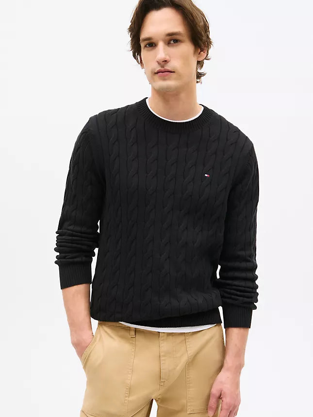 Tommy Hilfiger Cable Knit Crewneck Sweater