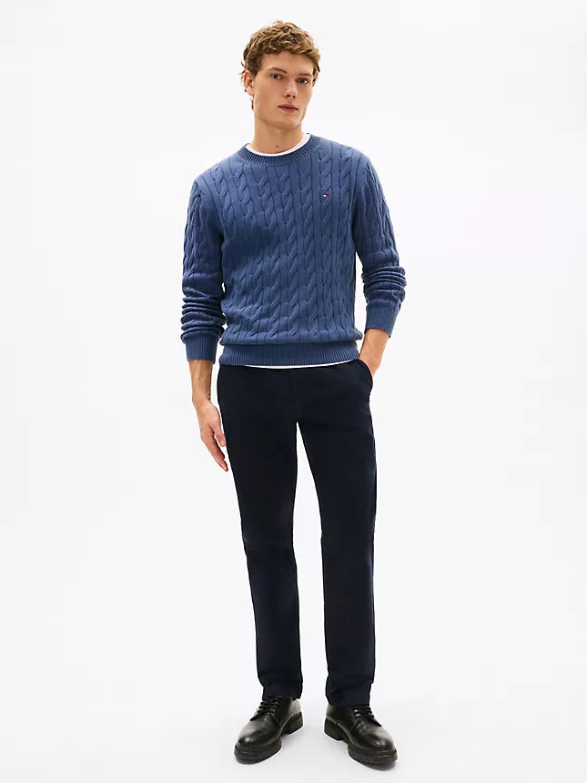 Tommy Hilfiger Cable Knit Crewneck Sweater