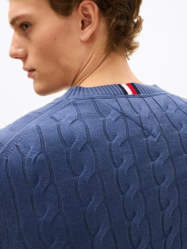 Tommy Hilfiger Cable Knit Crewneck Sweater
