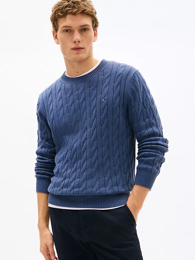 Tommy Hilfiger Cable Knit Crewneck Sweater