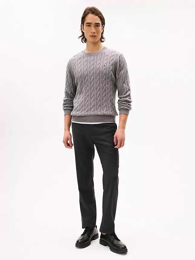 Tommy Hilfiger Cable Knit Crewneck Sweater