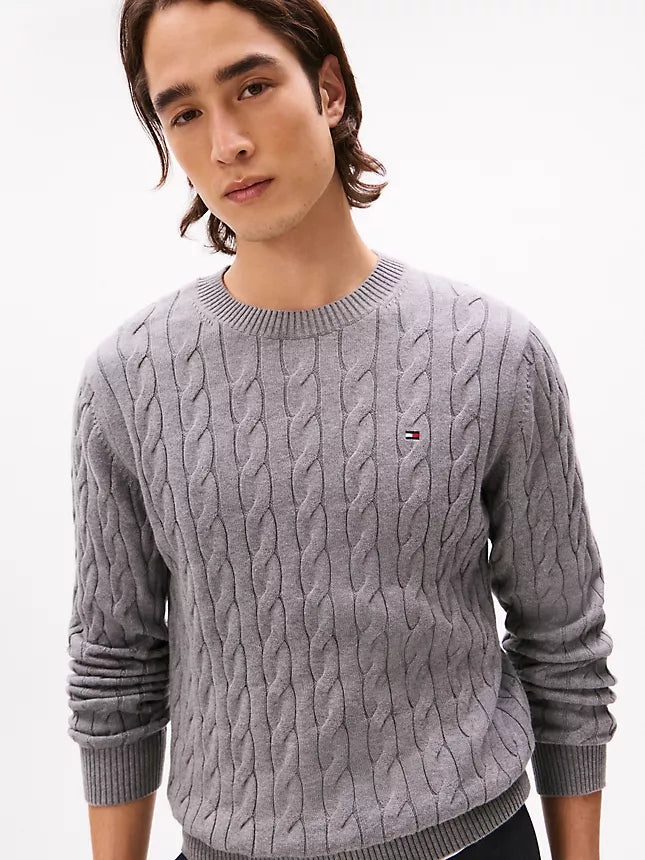 Tommy Hilfiger Cable Knit Crewneck Sweater
